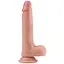 Фаллоимитатор Dual layered Platinum Silicone 20.5 см телесный - миниатюра 1