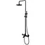 Душевая система Kohlman Axel Black Matt с изливом QW277AB, Черный матовый - миниатюра 1