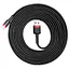 Кабель Baseus Cafule Cable USB For iP 2A 3m Red+Black - мініатюра 6