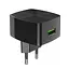 Блок зарядний Адаптер мережевий Hoco C70A Cutting-edge 1USB QC3.0 3A чорний - мініатюра 4