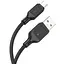 Кабель HOCO X90 Cool silicone charging data cable for Micro Black - мініатюра 3