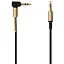 Кабель Aux Audio Hoco UPA-02 3.5-3.5 1m (Black) [23421] - мініатюра 1