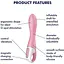 Вибратор точки G Satisfyer Air Pump Vibrator 2 надувается - миниатюра 4