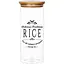 Банка для хранения Galleryglass Rice стеклянная с бамбуковой крышкой 1 л (85006095) - миниатюра 1
