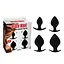 Набор секс-игрушек Black Mont Renegade Spade Plug Kit 4 шт. (черный) - миниатюра 2