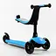 Самокат-велобіг 3 в 1 Best Scooter 31х12х55-69 см Блакитний 000231637 - мініатюра 4