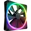 Вентилятор NZXT NZXT, F140RGB Duo - 140mm Dual-sided RGB Fan - Twin Pack (Black) (RF-D14DF-B1) - мініатюра 3
