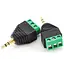 CablesOnline 3,5 мм (1/8 дюйма) Стерео штекер до AV 3-гвинтовий клемний блок Balum Connector 3,5 мм 1 шт Чорний дріт З'єднувач - мініатюра 2