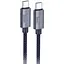 Дата кабель Hoco U134 Primero Type-C to Type-C 240W (1.8m) Dark Blue - мініатюра 1