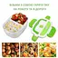 Электрический ланч-бокс контейнер Electronic Lunchbox YS 001 40 W с подогревом термос для еды Бело-салатовый - миниатюра 6