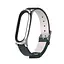 Шкіряний ремінець MiJobs для фітнес-браслета Xiaomi Mi Band 7 Type C чорний, тримач - сріблястий - мініатюра 2