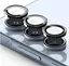 Захисне скло DK для Samsung Galaxy A55 A556 на камеру Lens Metal Ring Eagle Eye 017695 black 2 шт. - мініатюра 3