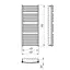 Водяной полотенцесушитель Mario Феникс 1150x482/450, Хром - миниатюра 3