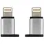Перехідник-спідниця Remax відг RA-USB2 Micro-Lightning 2.0 silver - мініатюра 1