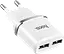 Зарядное устройство Hoco C12 набор с кабелем micro 2 USB-порты - миниатюра 3
