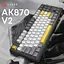Клавиатура Ajazz AK870 V2 Flying Fish Switch Black/Grey/Yellow (AK870-V2-FF-BGY) [156875] - миниатюра 6