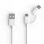 USB-кабель Xiaomi ZMI 2-в-1 Micro и Type-C оригинальный 1 м белый - миниатюра 1