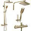 Душова система Rea Tom brushed gold з термостатом REA-P5004, Золотий - мініатюра 6