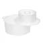 Форма для виготовлення твердого та м'якого сиру з поршнем Ø 16 см на 1.5 кг сиру, Kitchette Білий 85131 - мініатюра 9