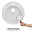 Кухонна мийка Lidz D510/200 WHI-01 (LIDZWHI01D510200), Білий - мініатюра 3
