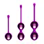 Набір вагінальних кульок Pretty Love Kegel Balls, 3 шт., фіолетовий - мініатюра 2