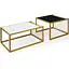 Комплект журнальних столів Costway Scorpion з штучного мармуру - мініатюра 1