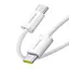 Кабель Baseus Dynamic 4 Fast Charging Type-C to Type-C 100W (2m) white (P10381400211-01) - мініатюра 1