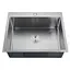 Кухонная мойка Zerix ZH6050-215.SUS304 MX1585, Нержавеющая сталь - миниатюра 1