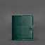 Кожаная обложка-портмоне для удостоверения офицера 11.0 зеленая - миниатюра 6