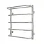 Водяна рушникосушарка Kosser Скоба з полицею 600x530/5 ДСп03, Хром - мініатюра 1