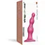Насадка для страпона Strap-On-Me Dildo Plug Beads Framboise Metallic M - мініатюра 4