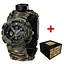 Чоловічий наручний годинник 005 Тризуб золото Camo Green Паракордовий ремінець Camo Green Awarder acs0031994 - мініатюра 1