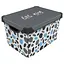Коробка Qutu Style Box Little King, 20 л 41х30х24 см белый с черным (STYLE BOX с/к LITTLEKING 20л.) - миниатюра 1