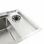 Кухонна мийка нержавійка 78x46 Platinum Handmade, Нержавіюча сталь - мініатюра 8