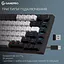 Клавиатура беспроводная игровая механическая GamePro MK-160-B Pro Black-White QLAB Orange Switches Hot-Swap - миниатюра 5
