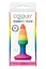 Анальна пробка Colours Pleasure Small Plug 11.5 см (райдужний) - мініатюра 2