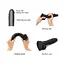 Реалистичный фаллоимитатор Strap-On-Me Sliding Skin Realistic Dildo Black - XXL, эффект подвижной ко - миниатюра 3