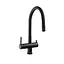 Смеситель для кухни на две воды с гибким изливом Koer KB-72002-05 KR3384 Черный матовый - миниатюра 10