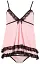 Комплект Cottelli Collection Lingerie Babydoll and String M розовый - миниатюра 4