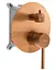 Душова система Rea Lungo brushed copper + BOX прихованого монтажу REA-P8809, Теплий захід сонця - мініатюра 2