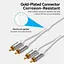 Кабель Audio 2RCA-2RCA Vention 10m PVC Shell White (BCQIL) - миниатюра 10