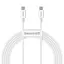 Кабель Baseus Type-C to Type-C Superior Series Fast 2 метра 5A 100W (CATYS-C02) білий - мініатюра 1