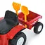 Электромобиль детский Bambi Трактор Racer M 6153B-3 и музыкальной панелью красный - миниатюра 4