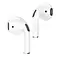 Блютуз Стерео Гарнитура Borofone BW02  TWS Белый - миниатюра 4