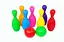 Кегли "Большие № 1" 6шт + 2шара 024/1 Бамсик (4820123760713) - миниатюра 1
