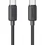 Кабель Usams US-SJ691 USB-C-USB-C 1m Black (SJ691USB01) [111163] - мініатюра 1