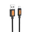 Дата кабель Borofone BX114 Structure USB to MicroUSB 2.4A (1m) Black - мініатюра 1