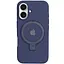 Чохол Epik Silicone Case Full Protective with Ring для Apple iPhone 16, 6.1 Dark Blue - мініатюра 1