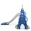 Дитяча гірка-гойдалка BAMBI CASTLE-4 з баскетбольним кільцем, ш146-г180-в122см, синя - мініатюра 3