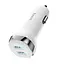 Адаптер автомобильный HOCO Superior dual port car charger Z40 зарядный 2 порта белое - миниатюра 1